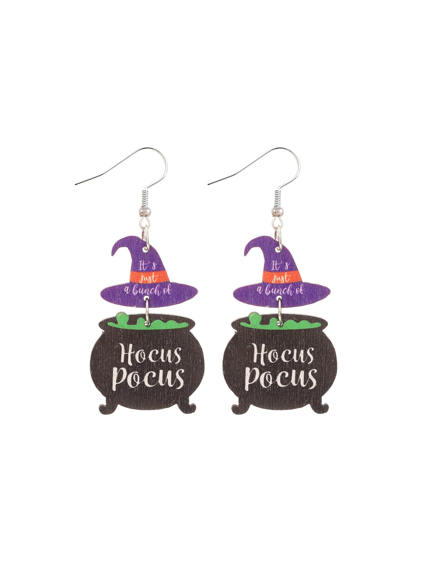 Wholesale Fashion Cat Letter Wood Earrings
